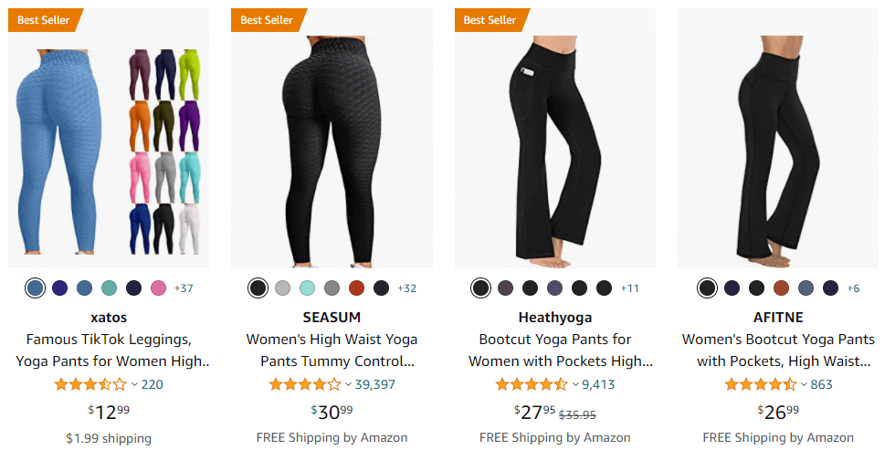 AFITNE Women's Bootcut Yoga Pants with Pockets, High Waist